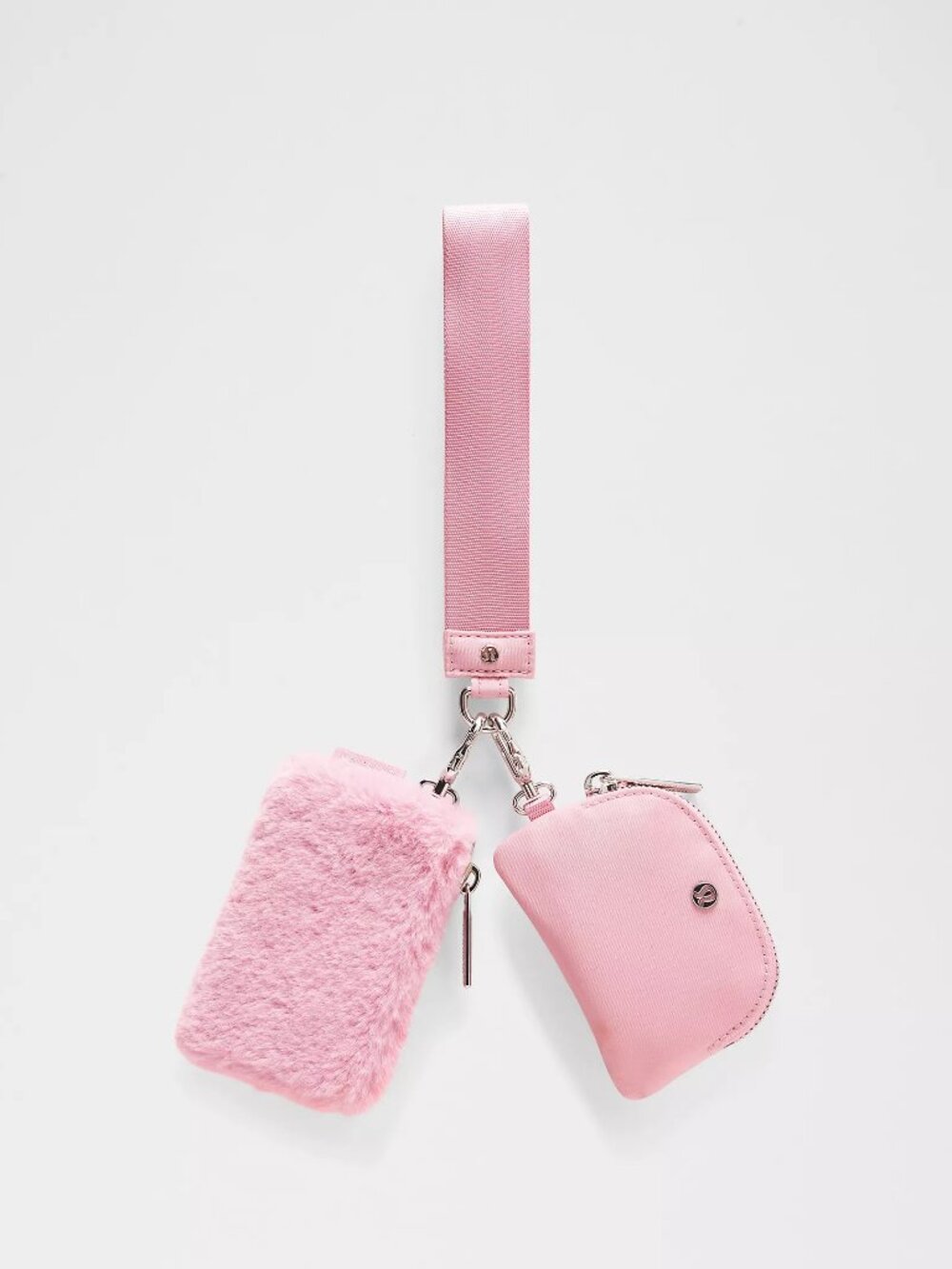 Dual Pouch Wristlet Plush Fleece